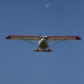 Flugzeug und Mond